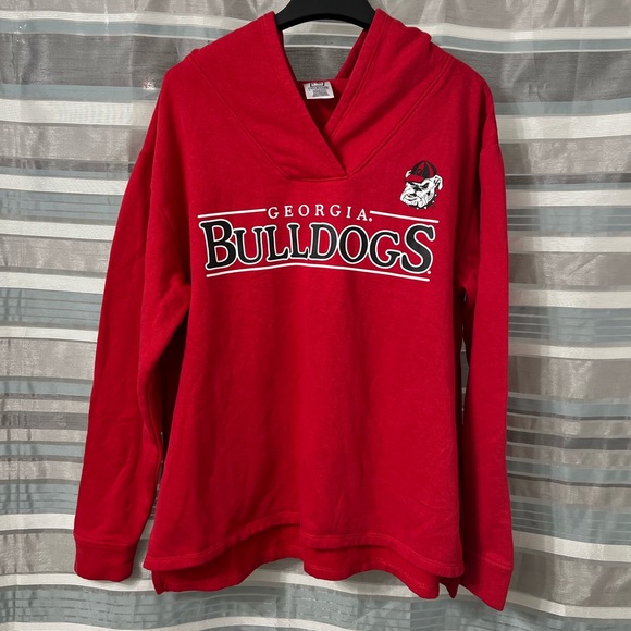 Pro Edge Tops - Georgia Bulldogs Red Pullover Hoodie